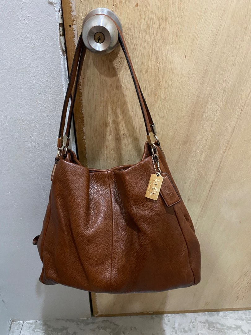 Coach Vintage Sonoma Nubuc Ergo Shoulder Bag Handbag 4396 Brown