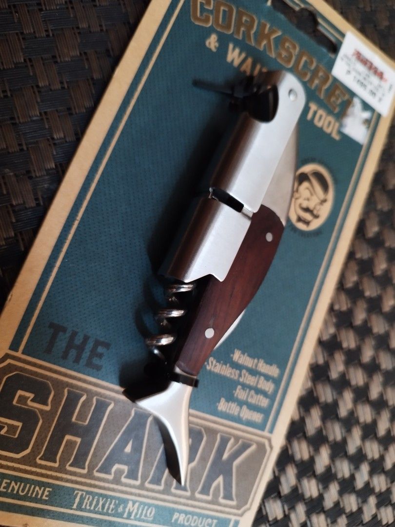 Corkscrew & Bar Tools (Category: Other Kitchenware & Tableware) located in Quezon City. Submitted by trendsites.manila (Listing ID 1242854447, Image 1). Description: Trixie and Milo Brand The Shark Corscrew and Waiters Tool /Bar Tools SALE Price PHP 998.00 delivery Charges applies via lalamove or Grab Sf at Buyers Expense.. Thanks.
