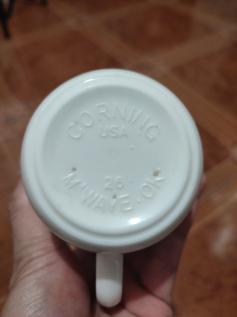 Corning Mug USA 1 pc only (Category: Coffee & Tea Tableware) located in Silang. Submitted by smallwarescollectibles (Listing ID 1242752598, Image 2). Description: Corning Mug USA 1 pc only P250 3.5" Diameter 3.6" height Shoppe Checkout.