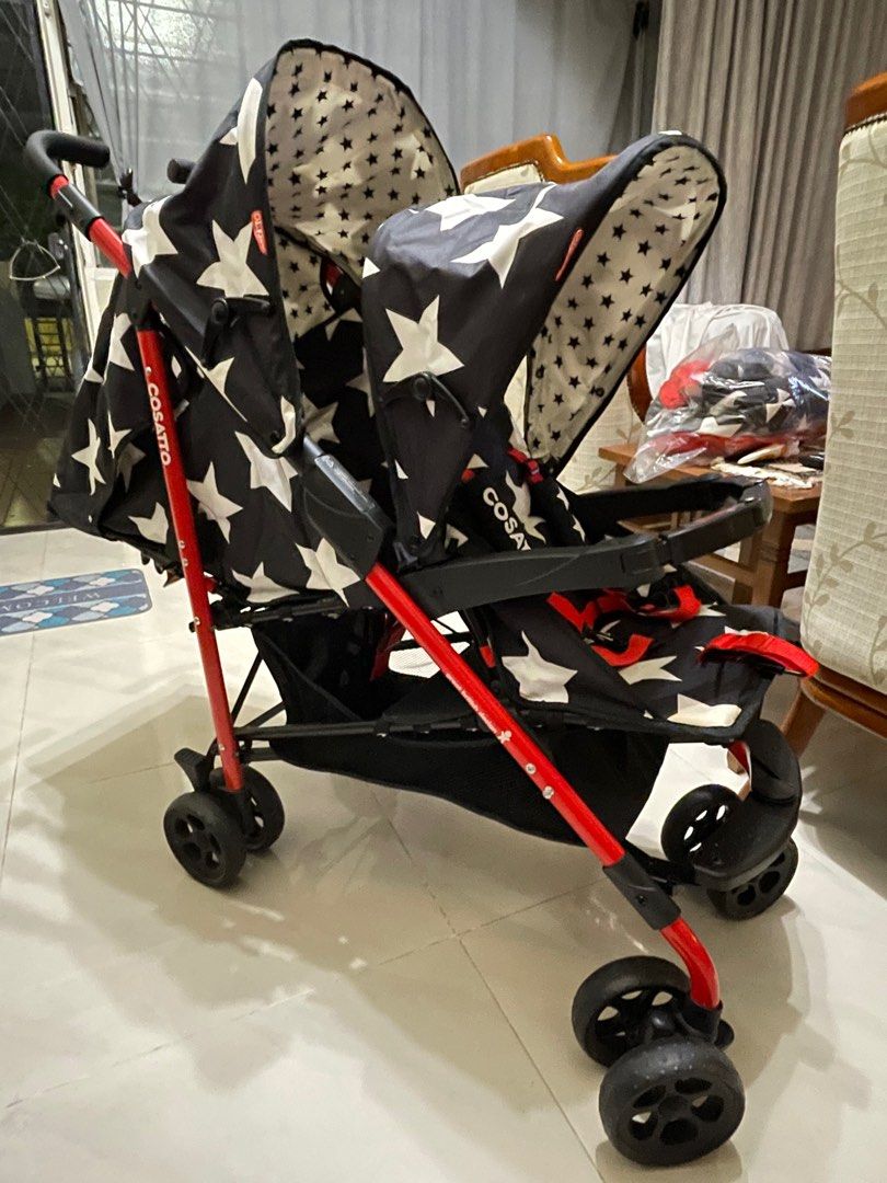 Cosatto shuffle tandem double pram best sale