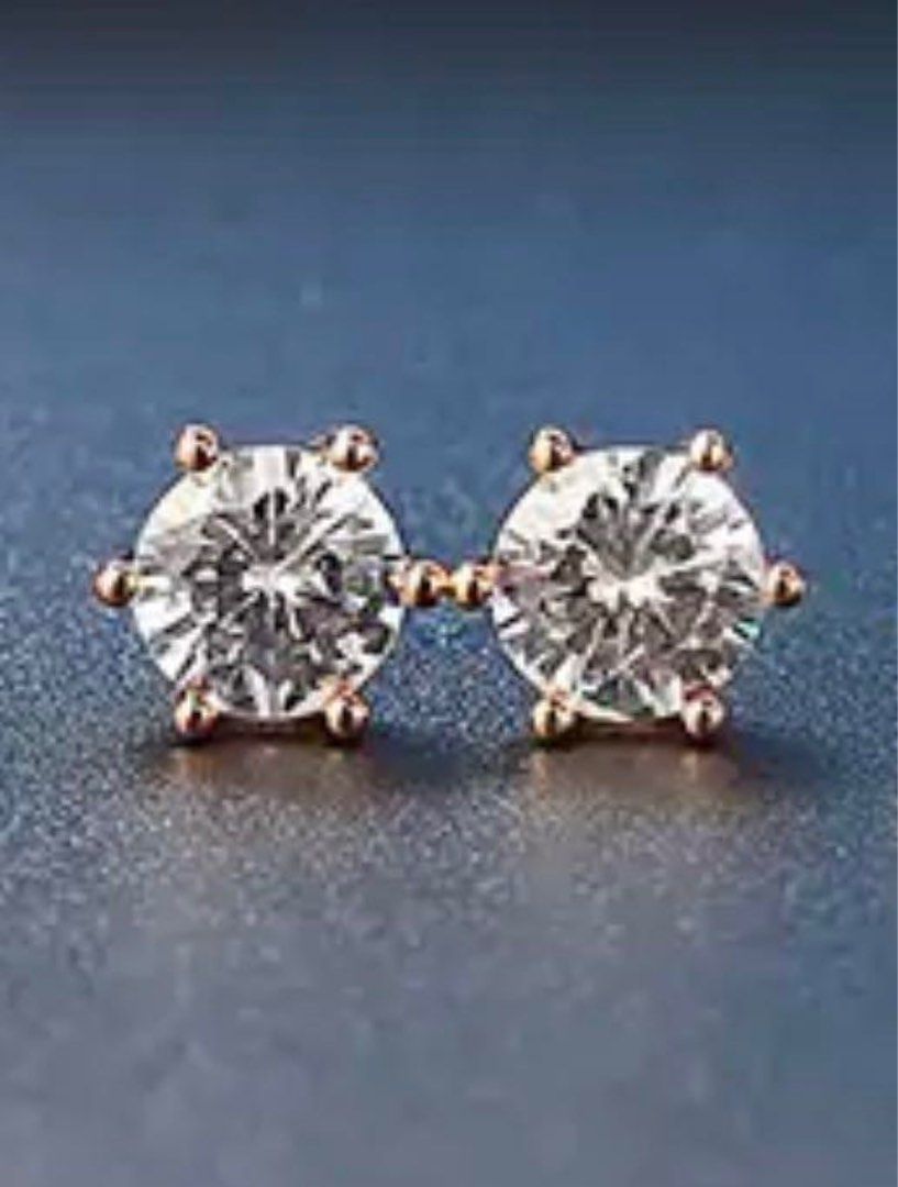 Cubic zirconia diamond earrings Women s Fashion Jewelry