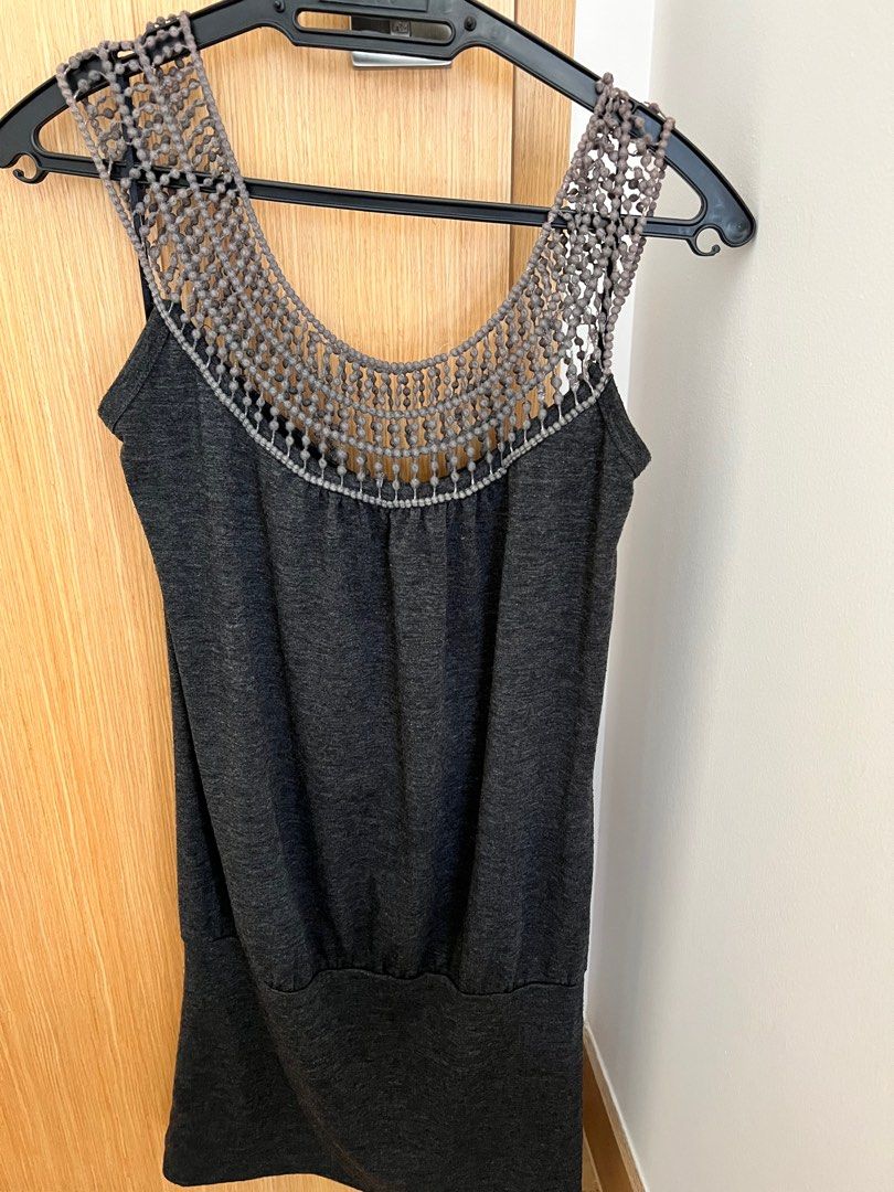 Dark grey hotsell casual dress