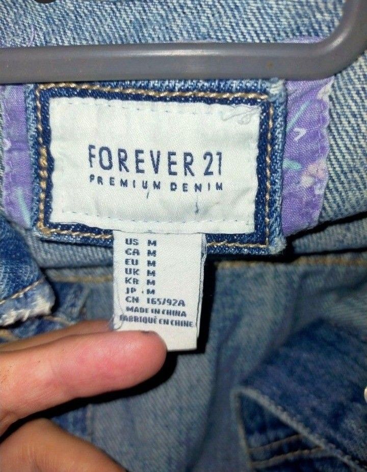 Forever 21 premium denim jacket top