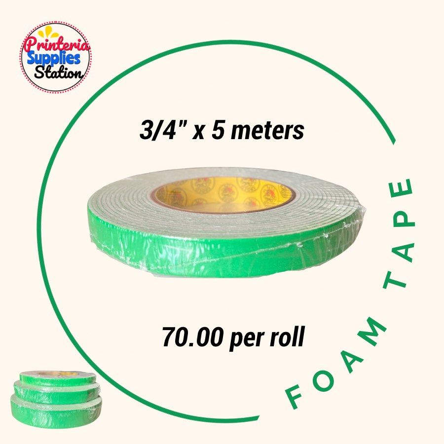 Double Side Foam Tape CROCODILE BRAND (Category: Craft Supplies & Tools) located in Quezon City. Submitted by printeriaph (Listing ID 1242844013, Image 3). Description: Double Side Foam Tape CROCODILE BRAND BRAND: Crocodile SIZES AVAILABLE: 1” x 5meters 3/4” x 5meters 1/2” x 5meters.