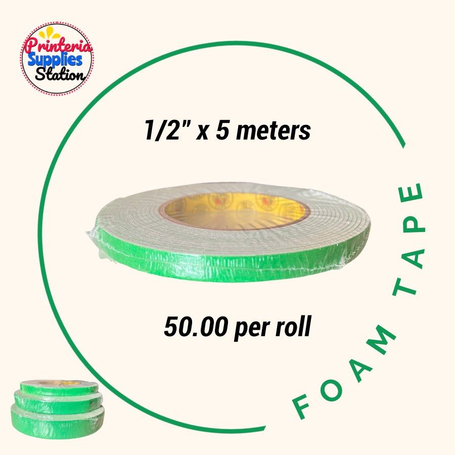 Double Side Foam Tape CROCODILE BRAND (Category: Craft Supplies & Tools) located in Quezon City. Submitted by printeriaph (Listing ID 1242844013, Image 2). Description: Double Side Foam Tape CROCODILE BRAND BRAND: Crocodile SIZES AVAILABLE: 1” x 5meters 3/4” x 5meters 1/2” x 5meters.