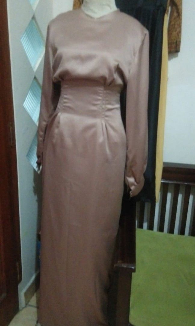dress garden party hijab besar Fesyen Wanita Pakaian Wanita