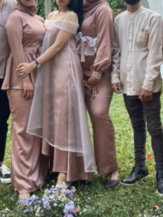 dress garden party hijab besar