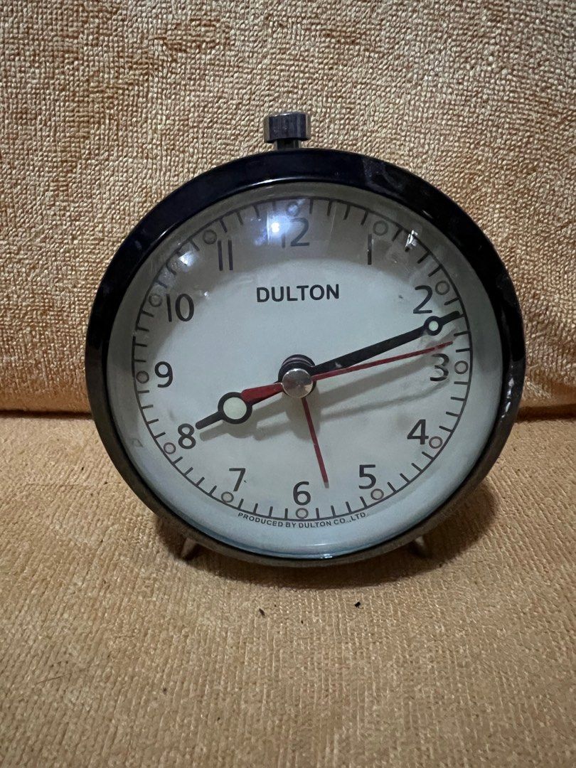 Dulton alarm clock (Category: Clocks) located in Malabon City. Submitted by 168raymond (Listing ID 1242726122, Image 1). Description: Dulton alarm clock Made in japan Metal material Location Potrero Malabon .