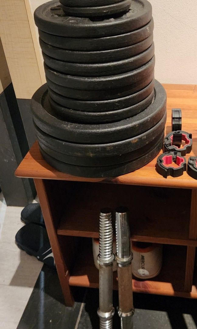 Dumbbells and weights, Sports Equipment, Exercise & Fitness, Weights & Dumbbells on Carousell