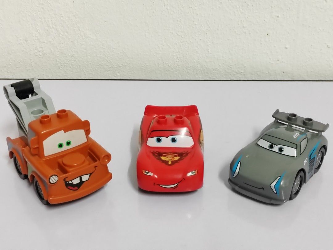 Duplo lego pixar cars Mcqueen Jackson storm Mater Hobbies