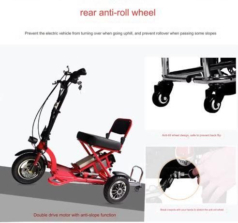 Electric folding sales scooter tricycle
