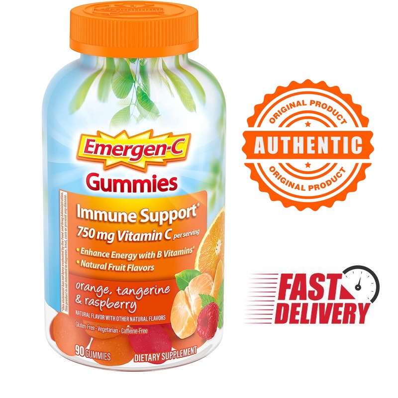 EmergenC 750mg Vitamin C 90 Gummies for Adults Immunity support