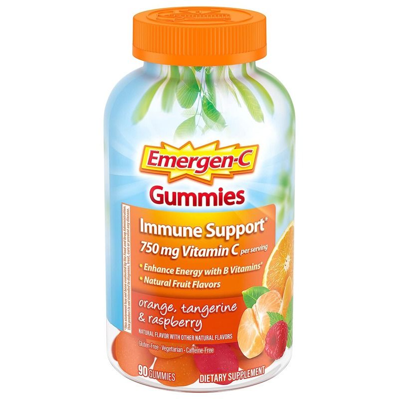 EmergenC 750mg Vitamin C 90 Gummies for Adults Immunity support