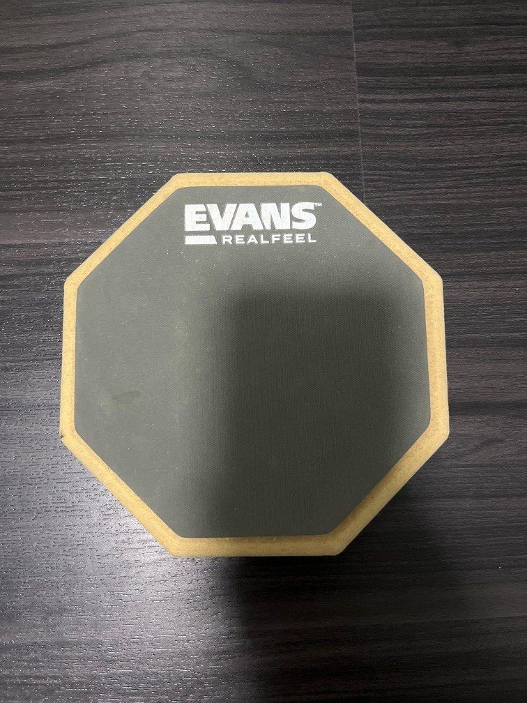 Evans Realfeel Drum pad practice pad, Hobbies & Toys, Music