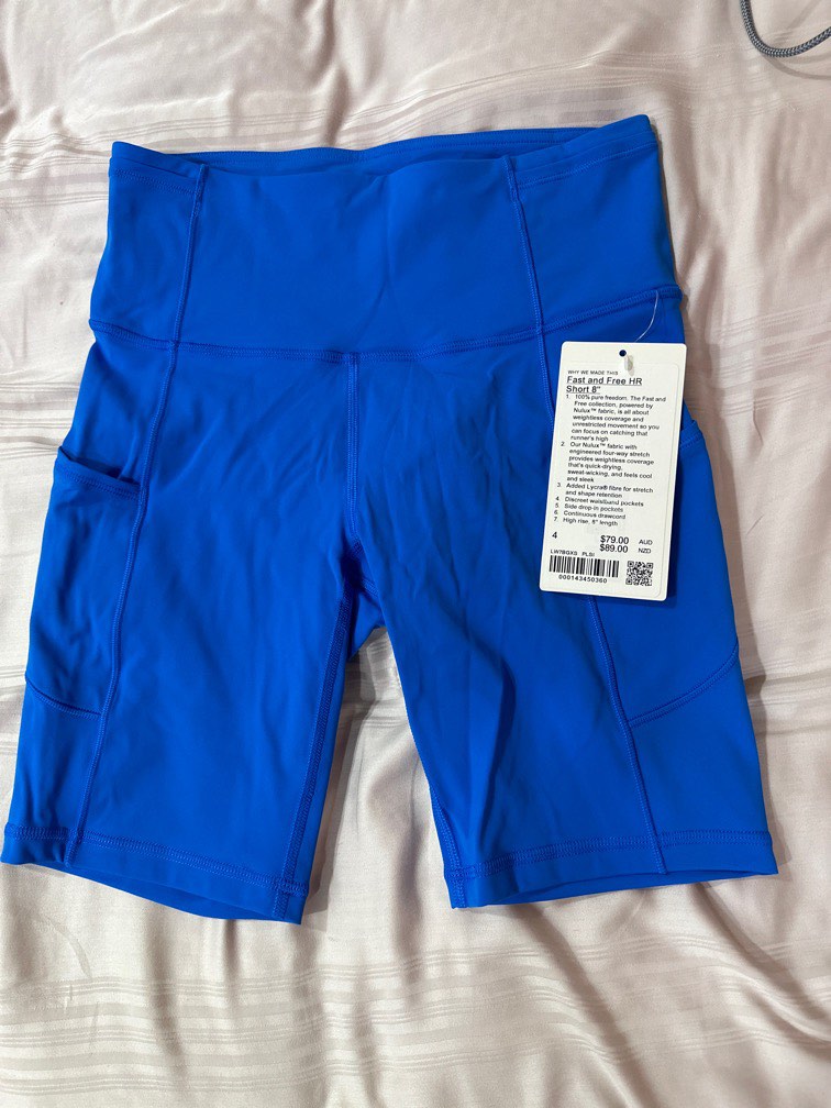 Fast and Free HR Short 8” Size 4 Poolside, Women's Fashion, Activewear