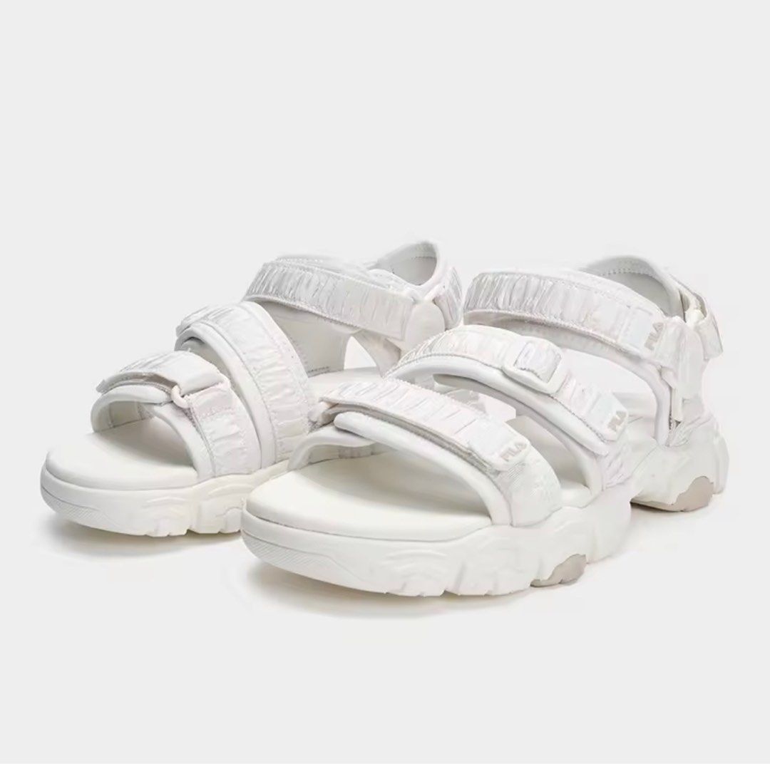 All white hotsell fila sandals