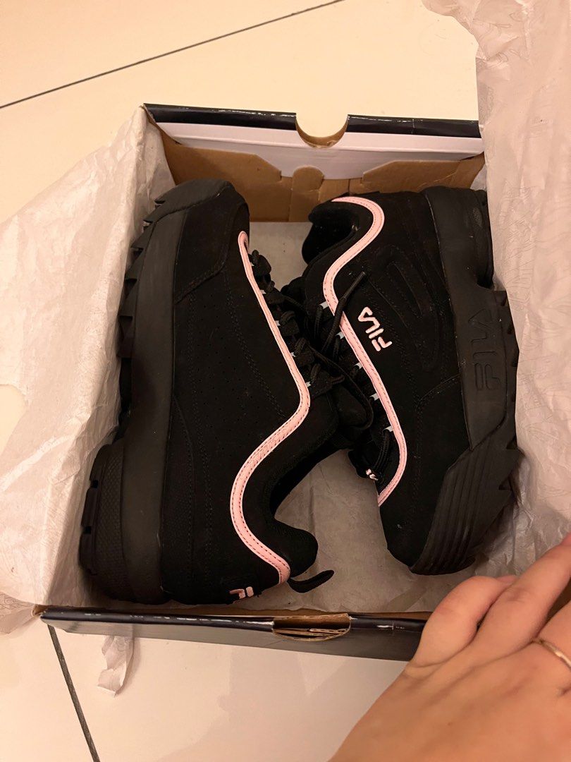 FILA Disruptor Black Pink Shoe Women s Fashion Footwear