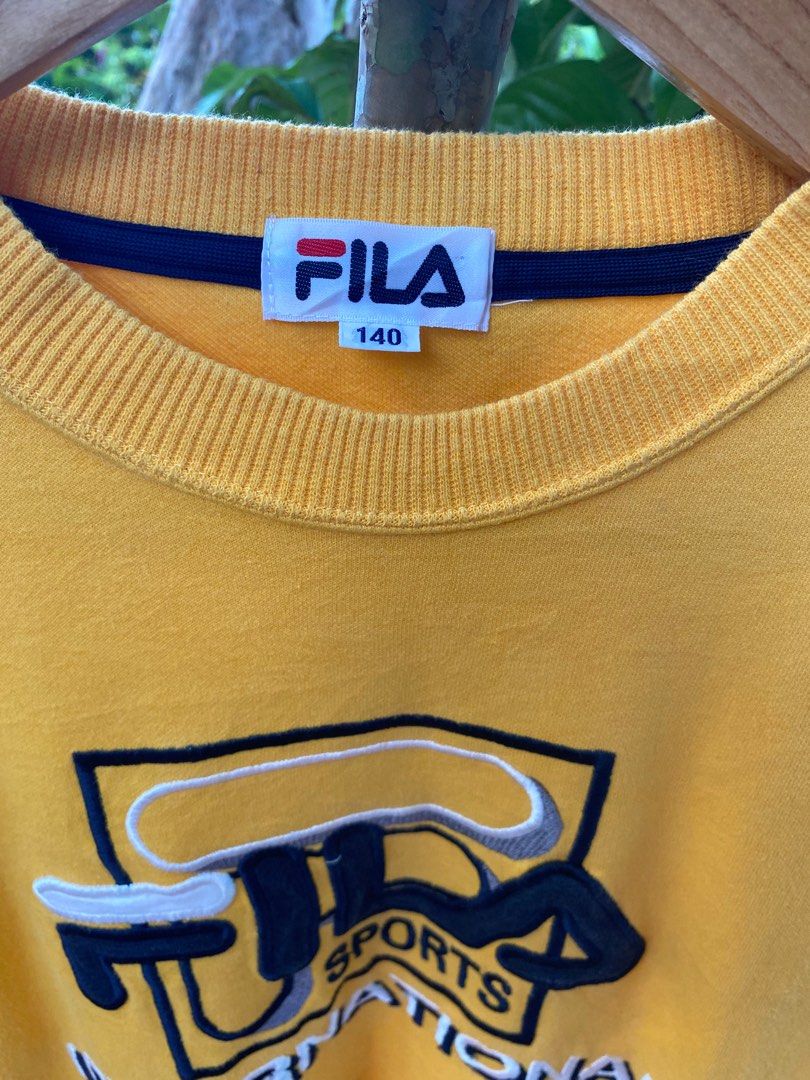 Fila discount sweater yellow