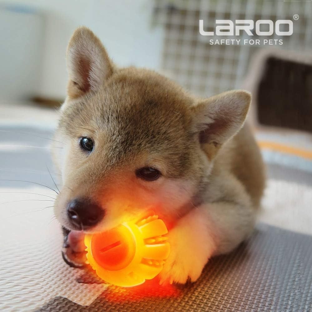 LaRoo Squeaky Dog Ball, Interactive Dog Toys for Boredom, Non