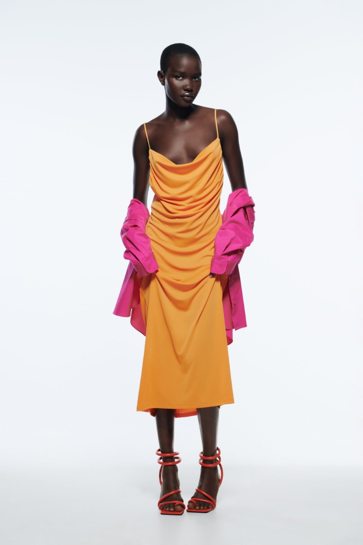 Flowing hotsell dress zara