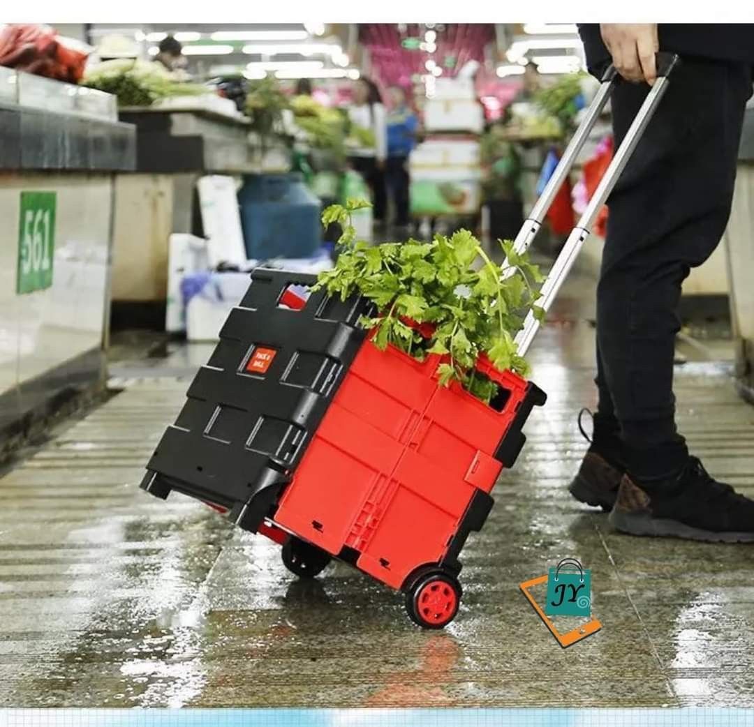 Foldable trolley cart (Category: Storage Boxes & Baskets) located in Mandaluyong City. Submitted by shopmla (Listing ID 1242867235, Image 1). Description: Foldable trolley cart Php 780. Sf applies COD Lalamove Gcash Bpi family.
