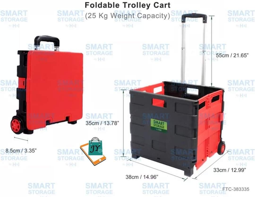 Foldable trolley cart (Category: Storage Boxes & Baskets) located in Mandaluyong City. Submitted by shopmla (Listing ID 1242867235, Image 2). Description: Foldable trolley cart Php 780. Sf applies COD Lalamove Gcash Bpi family.