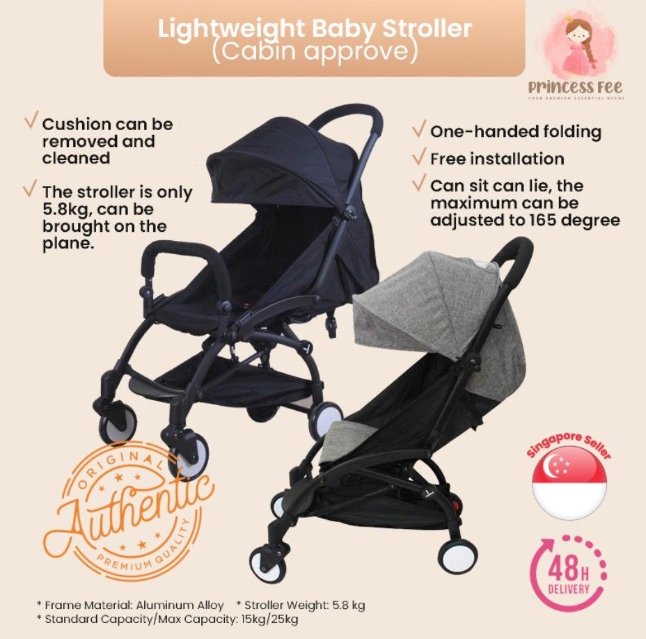 Free delivery Lightweight Baby Stroller Cabin Stroller Travel Stroller