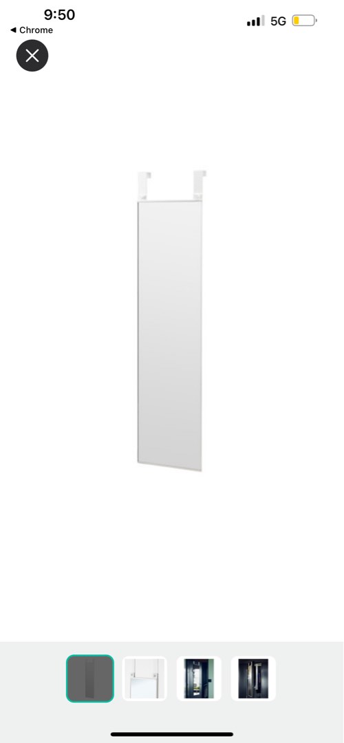 Full body Mirrors on the door, Furniture & Home Living, Home Decor