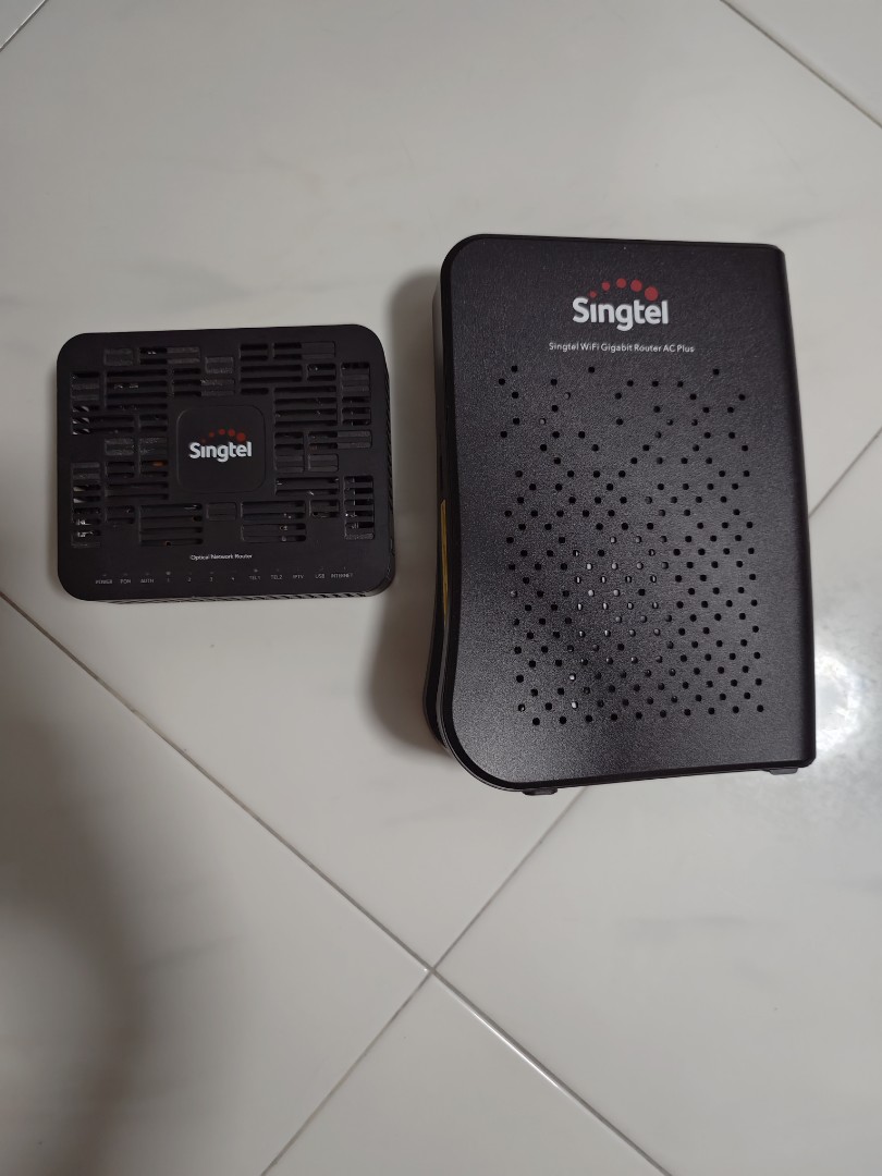 Full Box Set Bundle Sale Singtel Optical Network Router ONR and Wifi AC ...