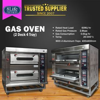 Gas Oven 2 deck 4 tray