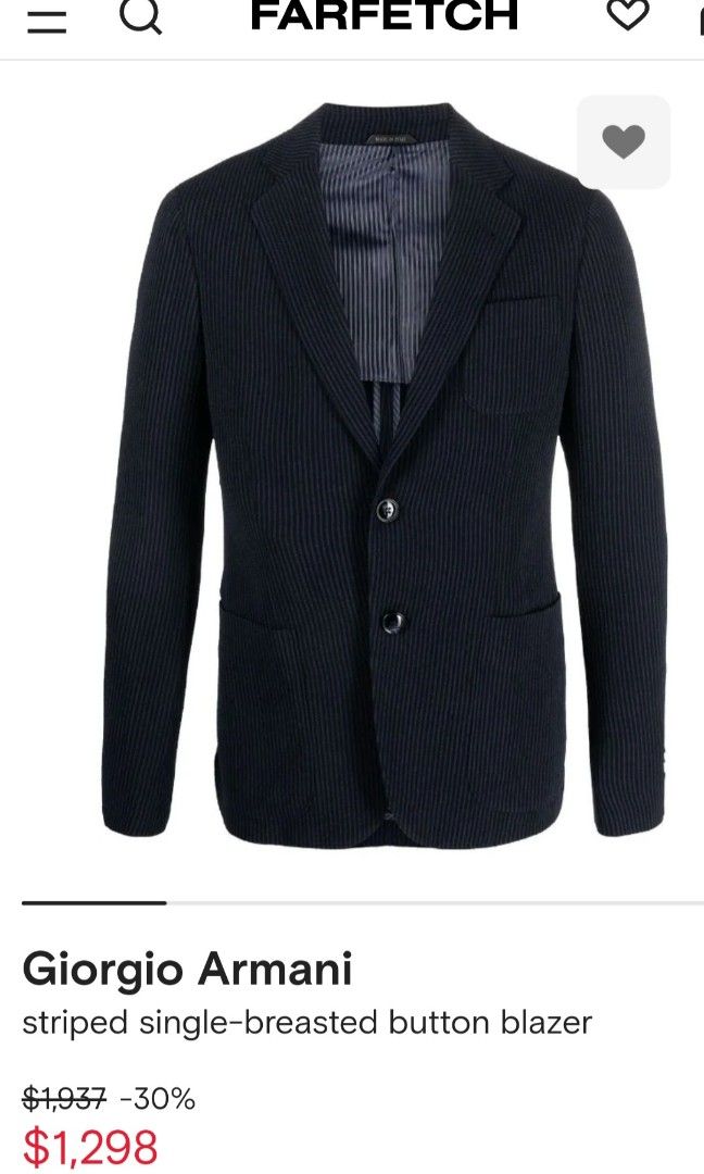 blazer giorgio armani