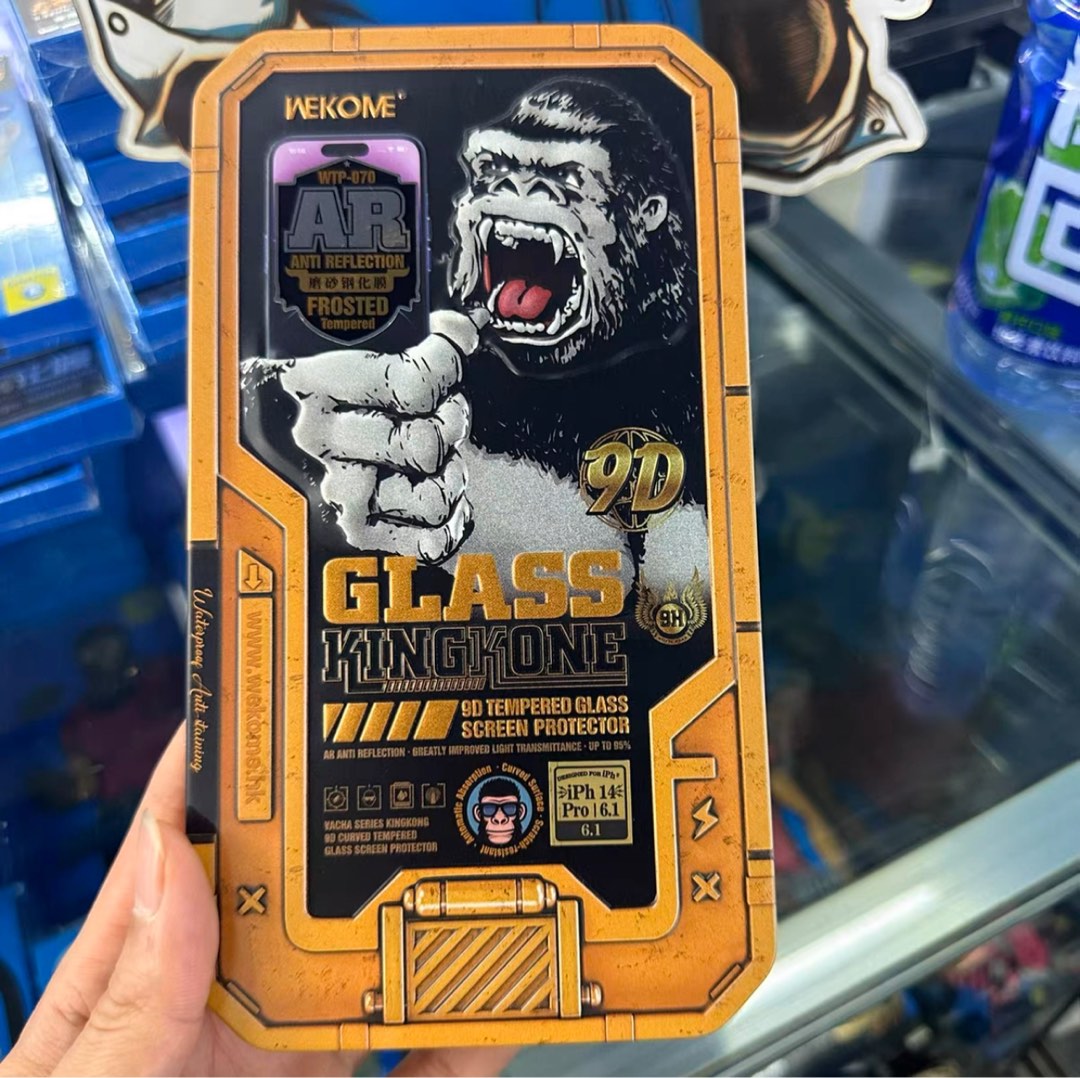 Glass King Kong 9D Tempered Glass Screen Protector Kingkong Wekome AR Anti Reflection, Mobile