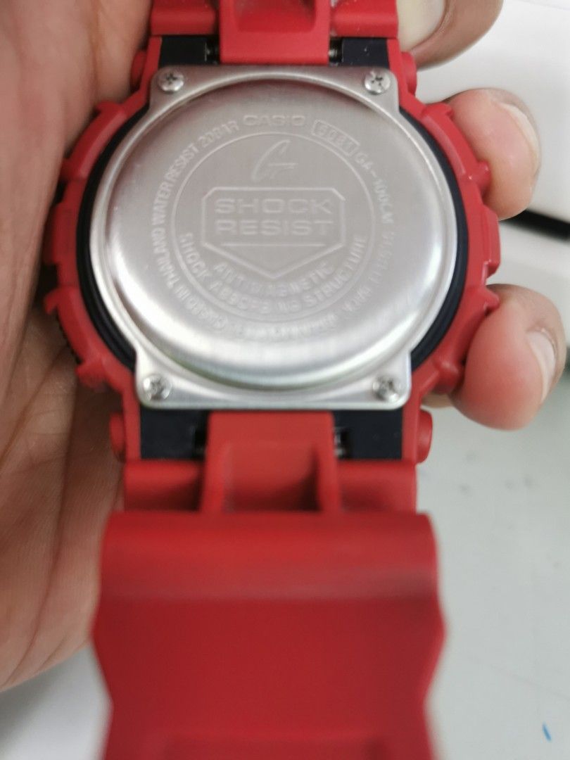G shock camouflage red colour