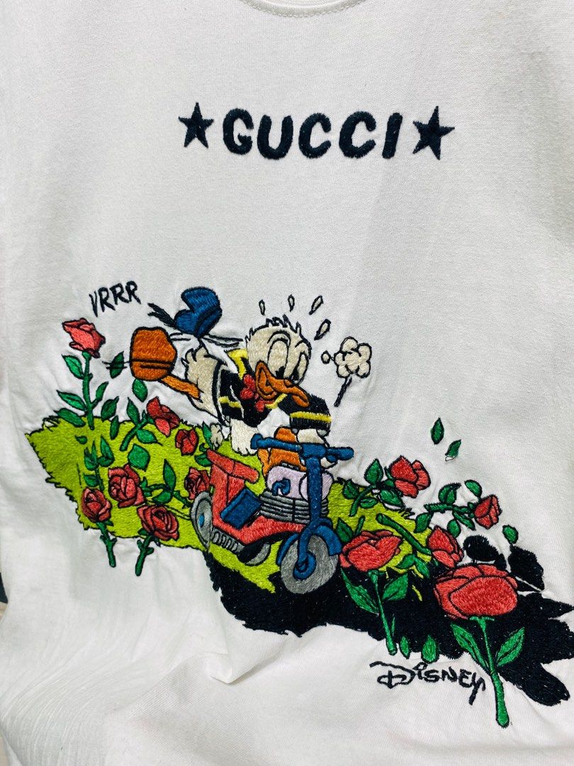 Disney X Gucci Donald Duck T Shirt, Men's Fashion, Tops & Sets, Tshirts &  Polo Shirts on Carousell