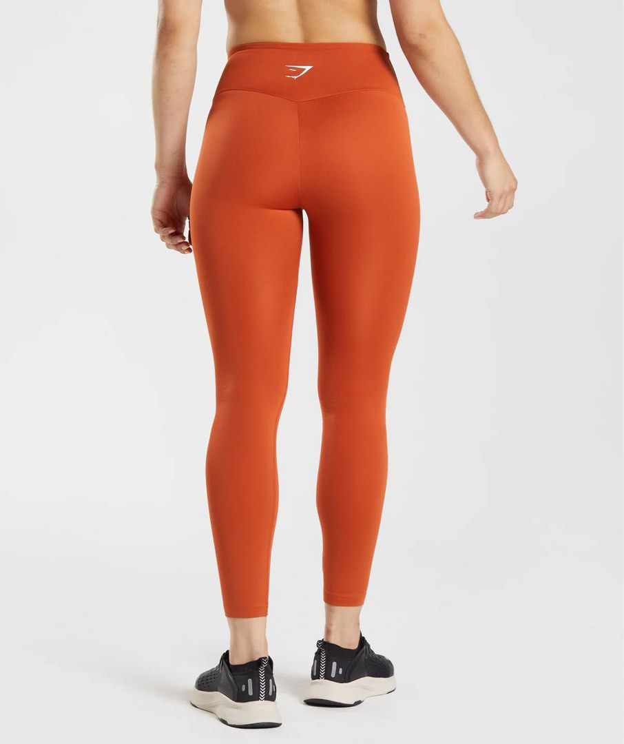 Gymshark 7/8 Womens Training Tights - Orange