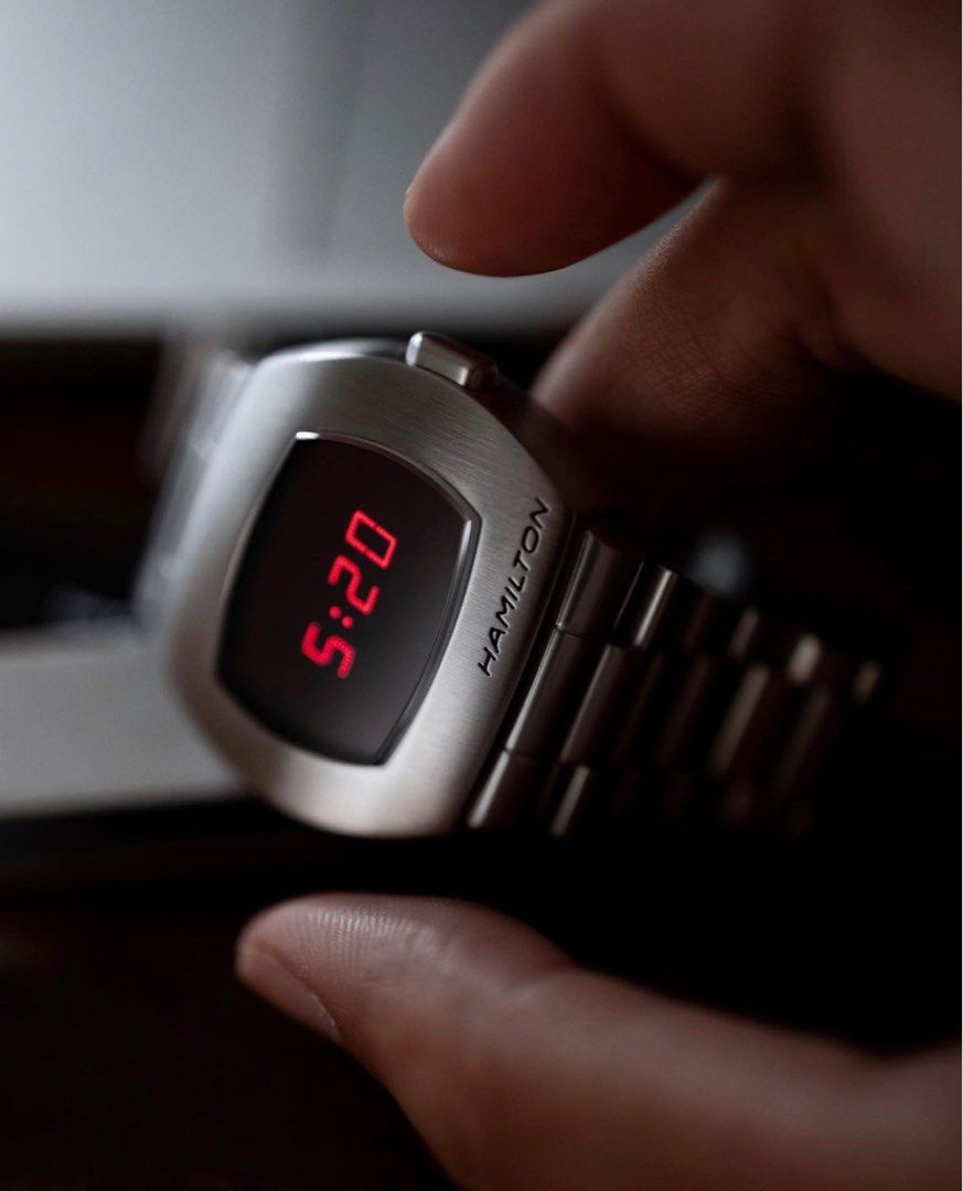 Hamilton Red Led Watch Hamilton PSR LED Quartz, Men's Fashion, Watches & Accessories, Watches ...