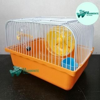 Hamster Cage with Running Wheel Water Bottle Food Pet House Mice Cage Premium Materials Cage S-116