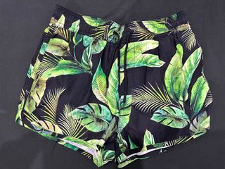 H&M Black Printed Swim Shorts