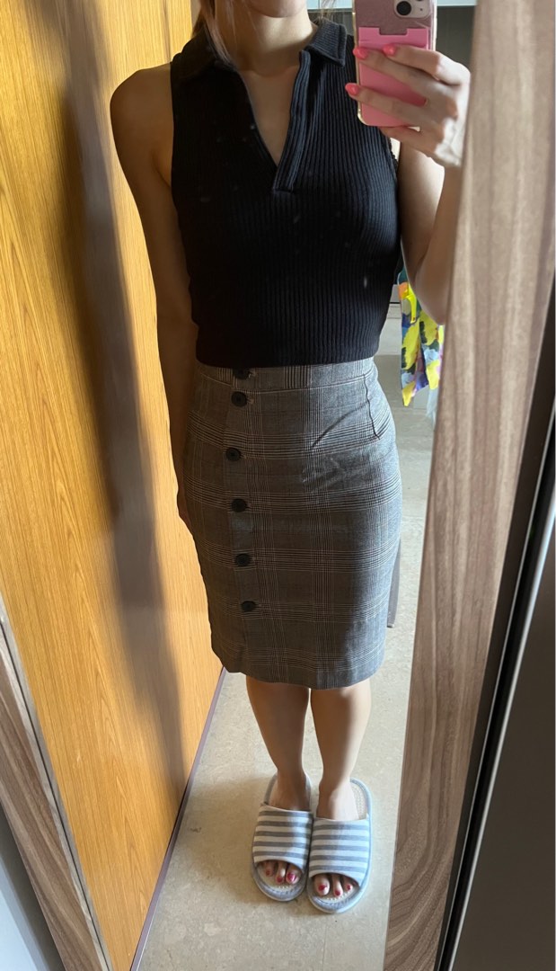 High waisted 2025 pencil skirt h&m