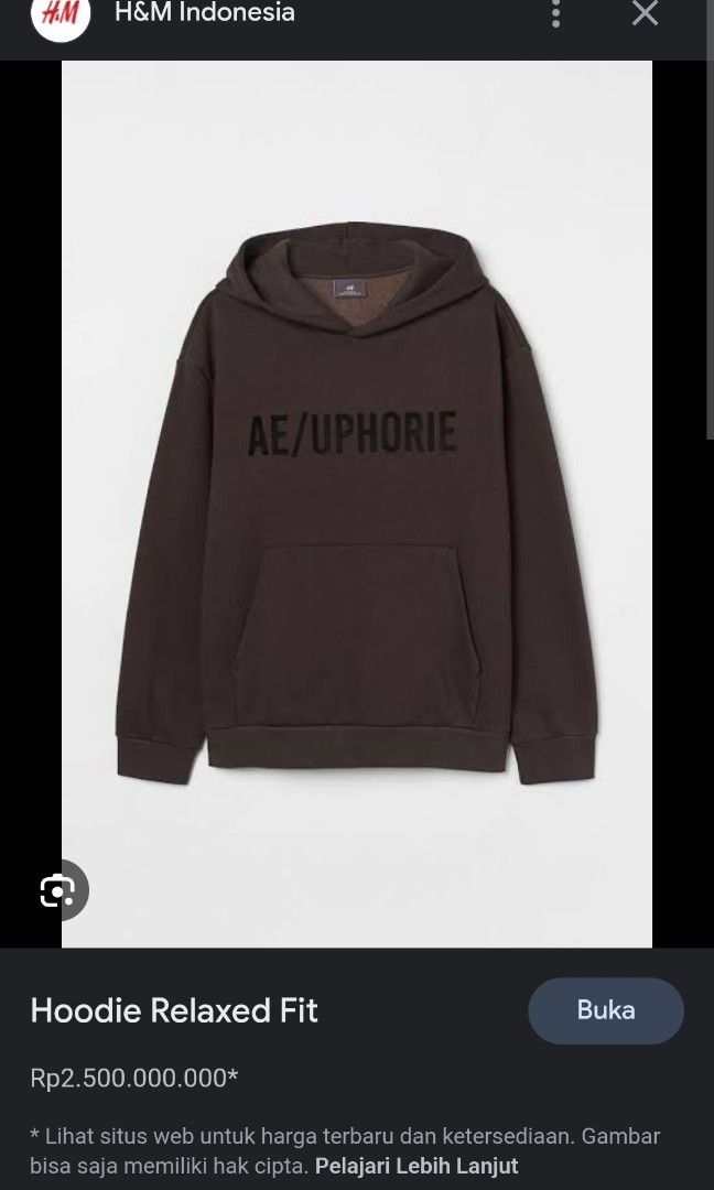 H M hoodie
