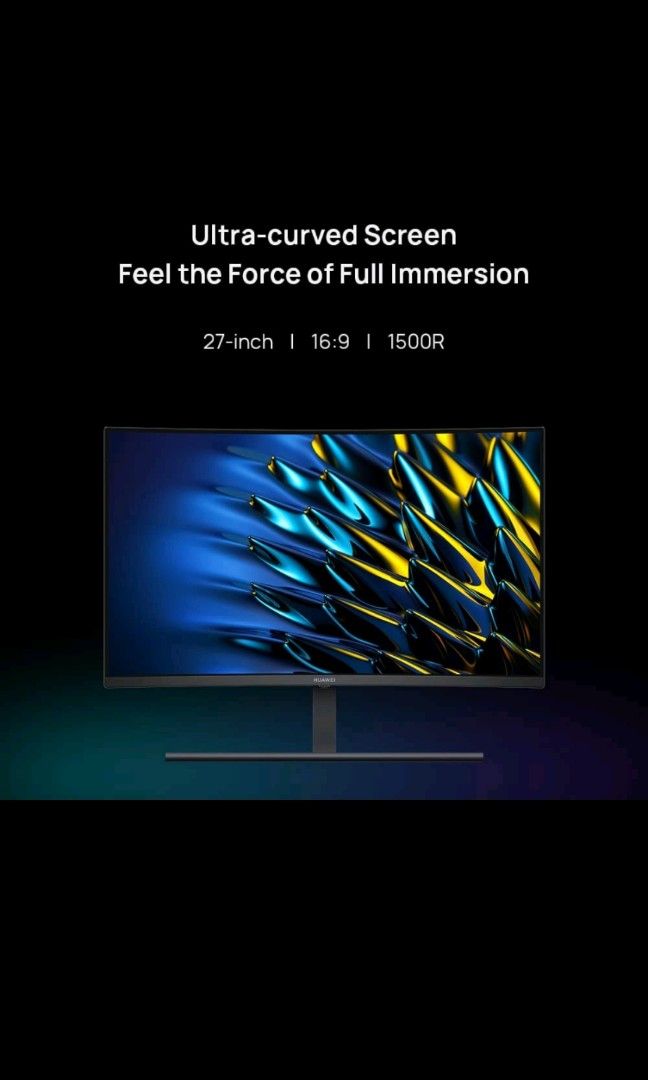 Huawei MateView GT 27-inch Curved Gaming Monitor, Computers & Tech ...