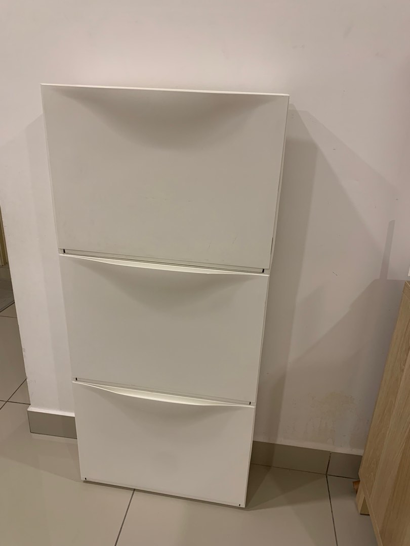 Ikea TRONES Shoe white 52x18x39 cm, Furniture & Home