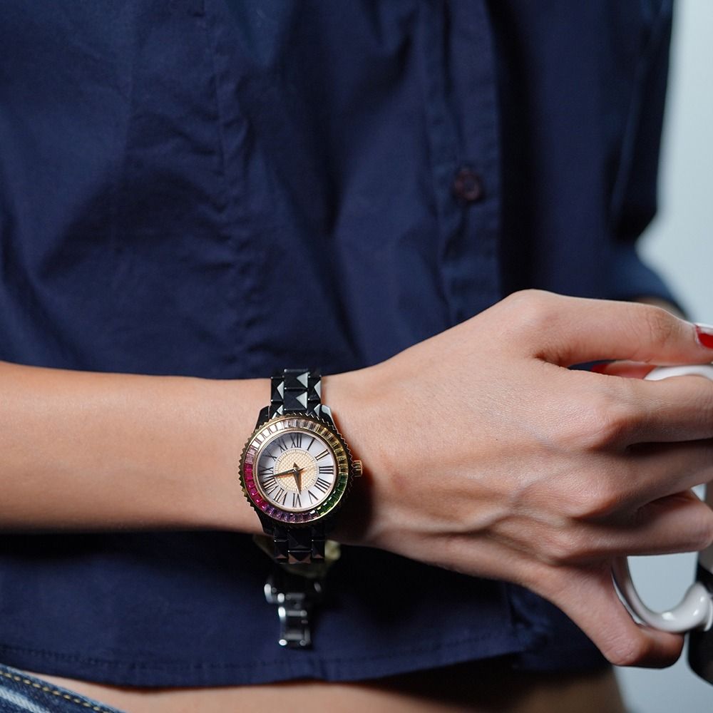 Ceramic strap watches ladies online