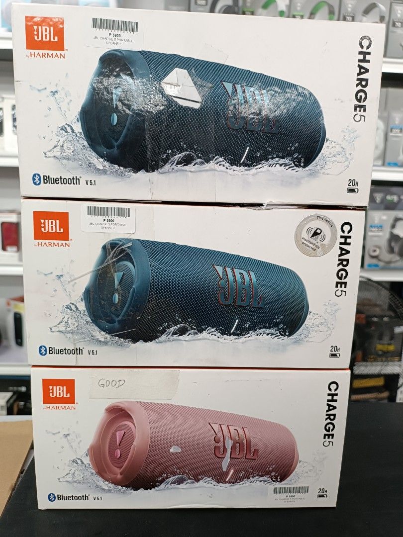 JBL Charge 5 (Category: Soundbars, Speakers & Amplifiers) located in Muntinlupa City. Submitted by aussiesurplus (Listing ID 1242803424, Image 1). Description: *** To our valued customer Thank you for your interest to buy from our shop. Any issues or concern, let us know by sending us a message to settle it to your satisfaction. Please manage expectation for all our products are Surplus from Australia. For details and clarification, click chat bo