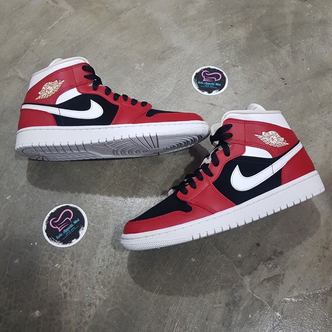 air jordan 1 mid rouge gym