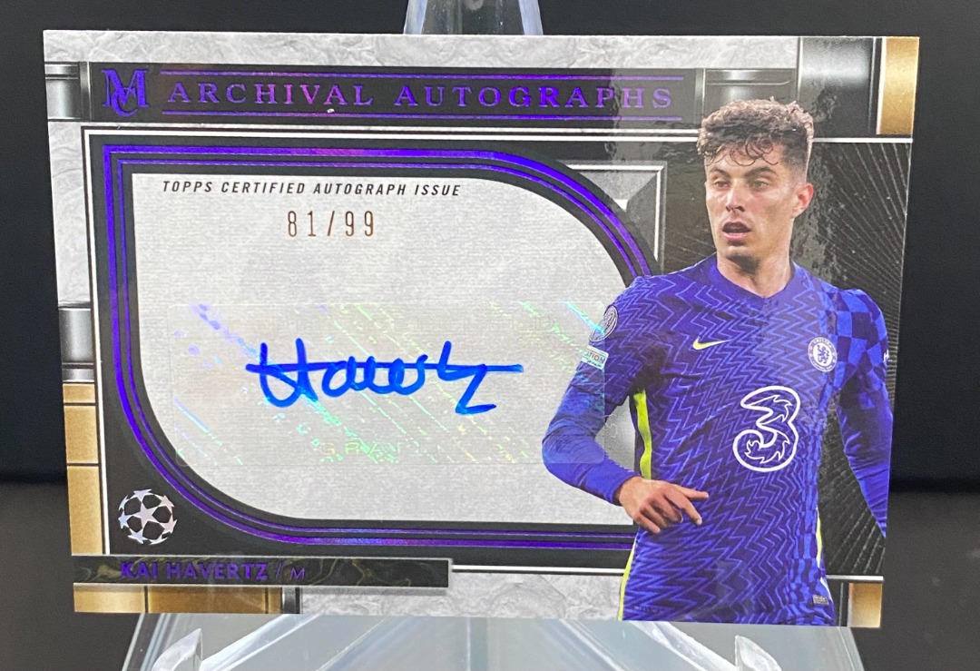 Kai Havertz Archival Autographs /99 2021/22 Topps UCL Museum Collection  Chelsea #AA-KH