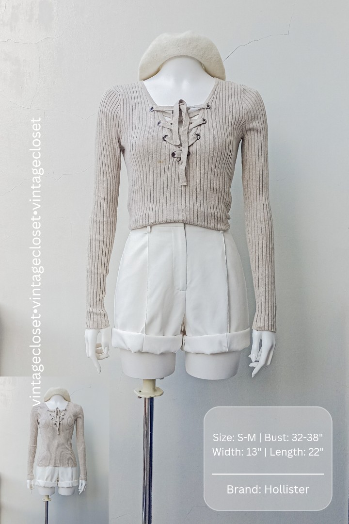 Knitted Longsleeves, Women's Fashion, Tops, Longsleeves on Carousell