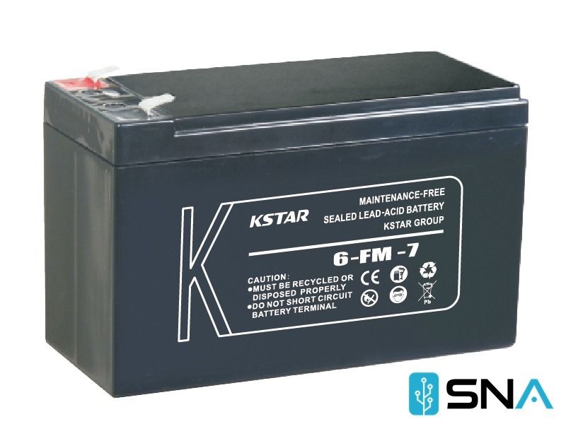 KSTAR Battery 12V7Ah (6-FM-7) (Category: Other Accessories) located in Mandaluyong City. Submitted by snagpcorporation (Listing ID 1242749720, Image 1). Description: FM Series KSTAR valve regulated lead acid battery can prevent air from being absorbed into it, and at the same time it also can protect the battery from damage caused by gas emitting in the period of recharging .There is no emission of acid mist and electrolyte when the sealed batter