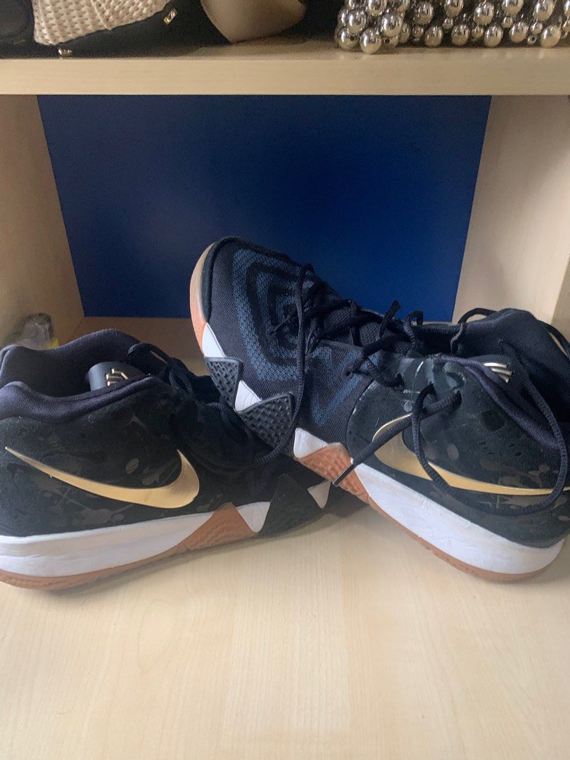 Kyrie 4 navy blue and gold sale
