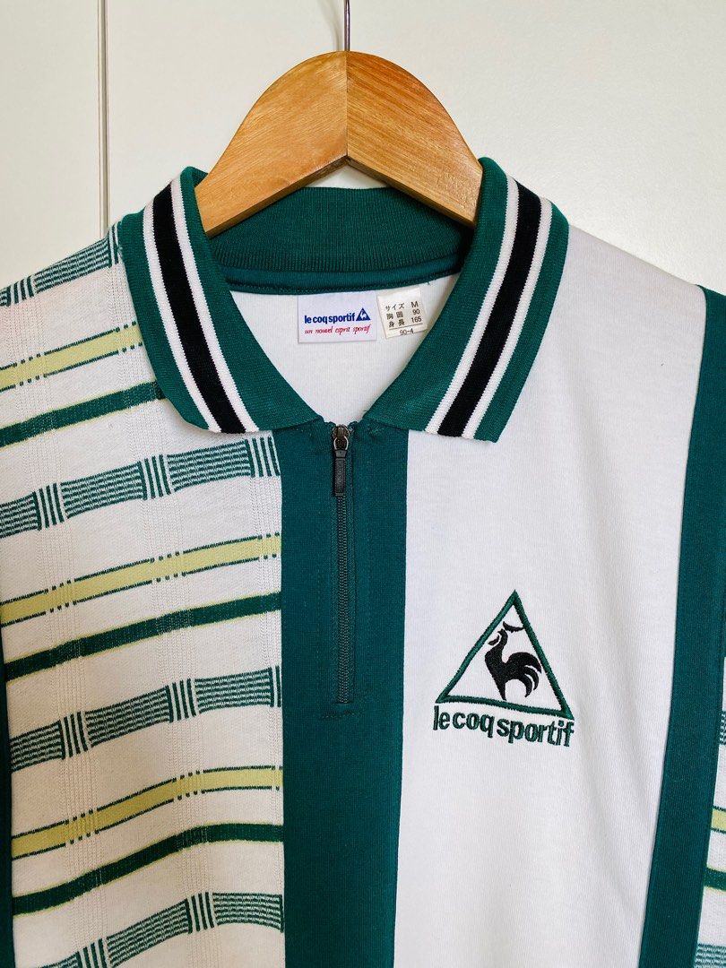Le Coq Sportif zipper polo Men s Fashion Tops Sets Tshirts Polo Shirts on Carousell
